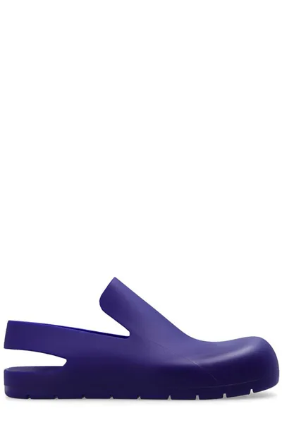 Bottega Veneta Blue Puddle Sling Back Rubber Sandals