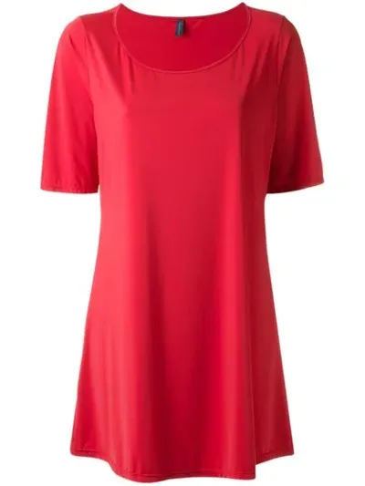 Lygia & Nanny Boat Neck Tunic In Red