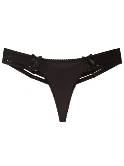 Bordelle Adjustable Thong In Black