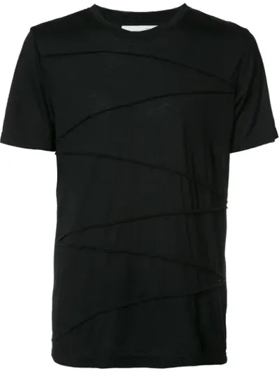 Private Stock Ribbed Detailing T-shirt In Black