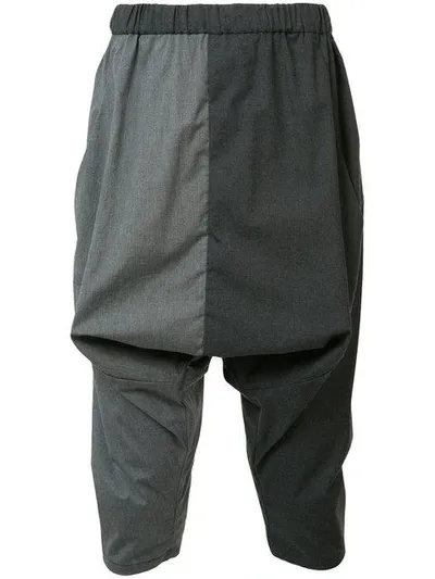 Private Stock Drop Crotch Trousers In Grey