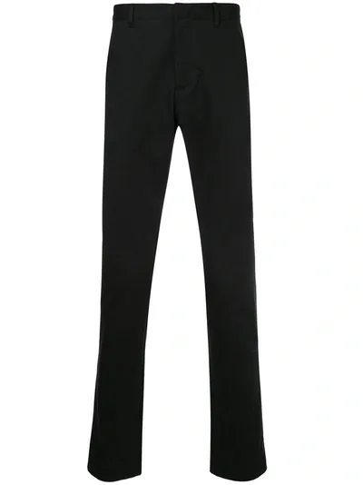 Cerruti 1881 Classic Staight-leg Trousers In Black