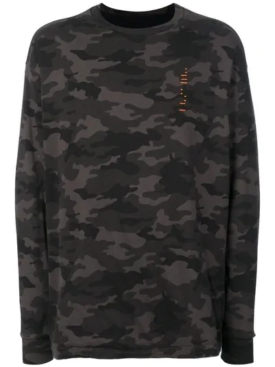 Ben Taverniti Unravel Project Unravel Project Camouflage Print Sweatshirt - Multicolour In Green