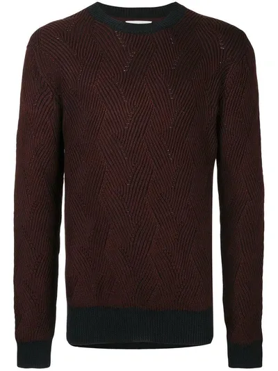 Cerruti 1881 Classic Knitted Sweater In Red