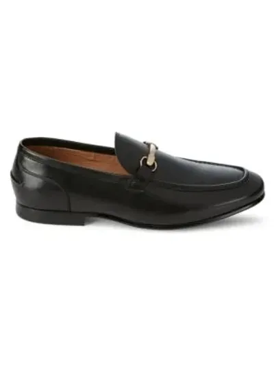 Saks Fifth Avenue Firenze Leather Loafers In Black