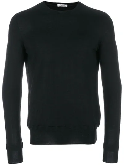 Paolo Pecora Classic Knitted Sweater In Black