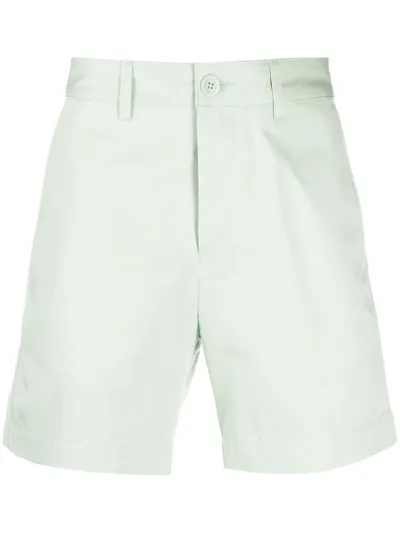 Ami Alexandre Mattiussi Cotton Chino Shorts In Green