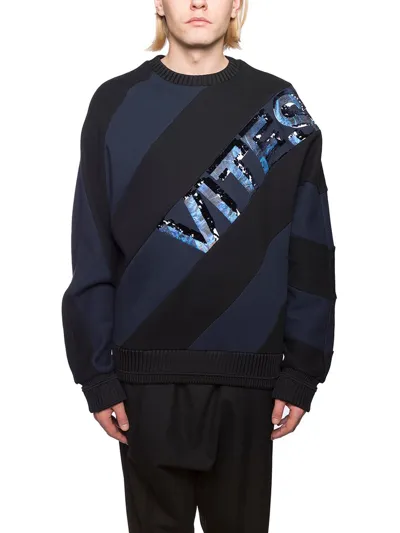 Juunj Juun J Oversized Crewneck Sweatshirt In Blue