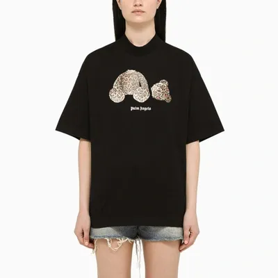 Palm Angels Leopard Bear T-shirt Black