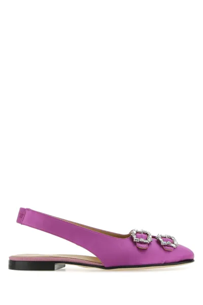 Edhen Milano Purple Satin Sunset Ballerinas Nd  Donna 41