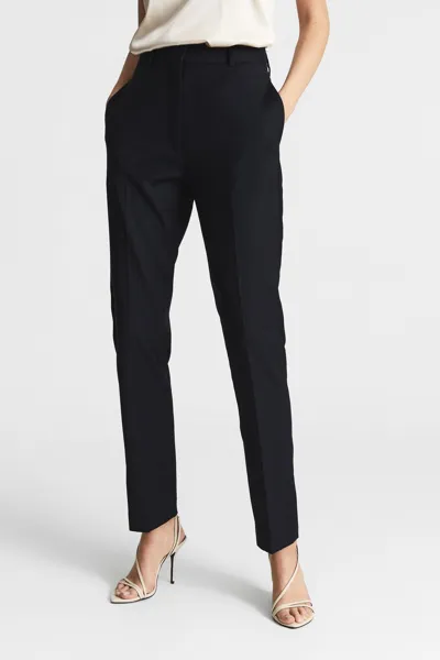 Reiss Haisley Slim Leg Pants In Navy