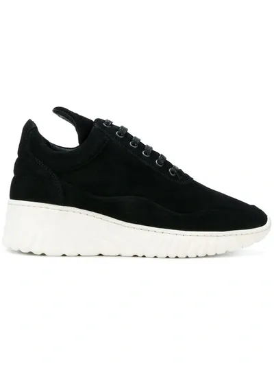 Filling Pieces Wedge Hi-top Sneakers In Black