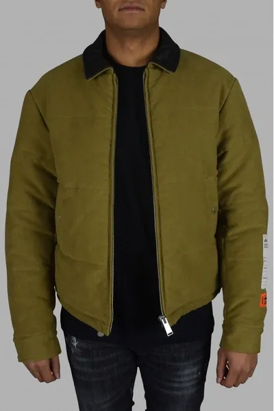 Heron Preston Down Jacket In Yellow