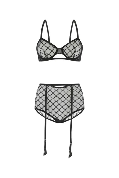 Gucci Gg-embroidered Lingerie Set In Default Title