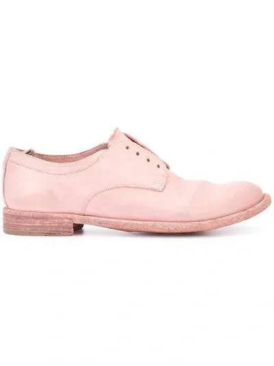 Officine Creative Lexikon Laceless Derbies In Pink