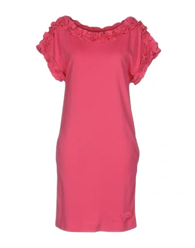 Love Moschino Short Dresses In Pink