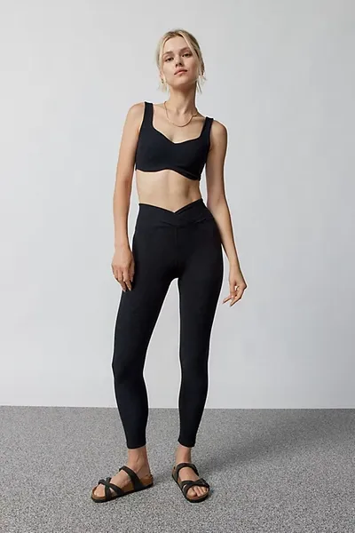 Year Of Ours Ribbed Veronica High-waisted Leggings In Black