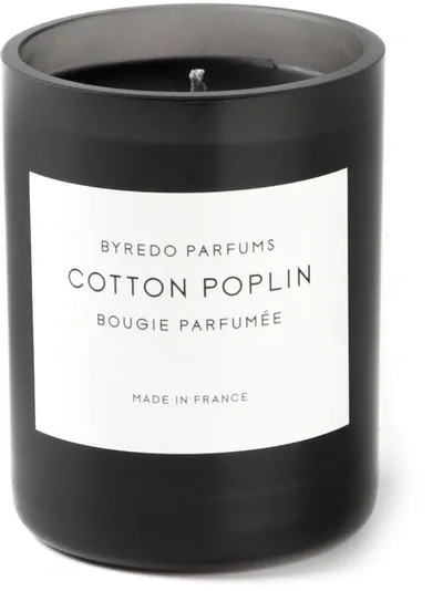 Byredo 'cotton Poplin' Scented Candle In Black