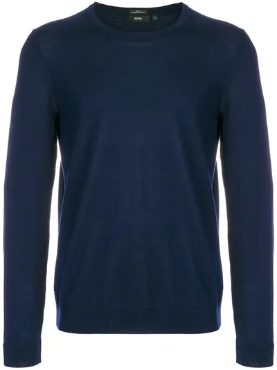 Hugo Boss Lightweight Sweatshirt In Blue