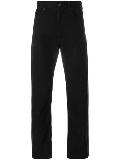 Engineered Garments Straight Leg Trousers In Black