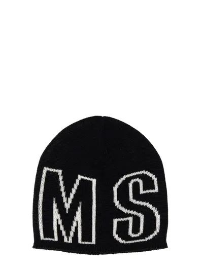 Msgm Mens Black Other Materials Hat