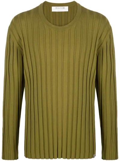 Alyx 1017  9sm Rib-knit Sweater In Green