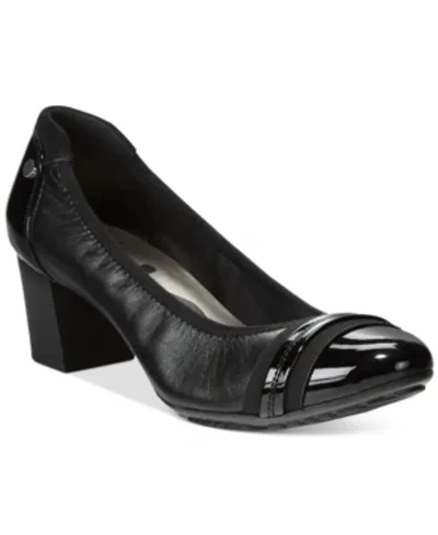 Anne Klein Sport Guardian Block Heel Pumps In Black