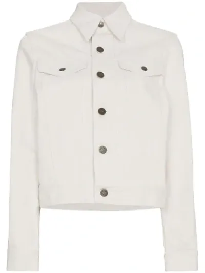 Calvin Klein 205w39nyc Cotton Denim Jacket In White