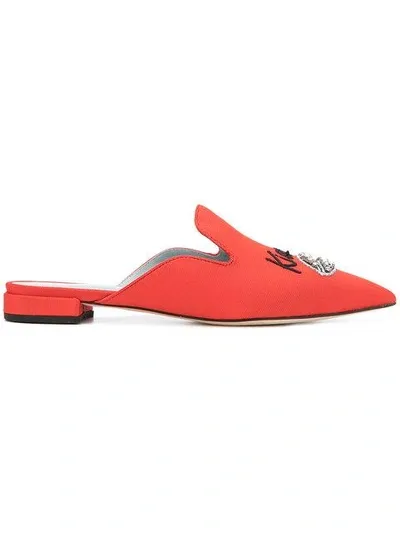 Chiara Ferragni Chiara Suite Mules In Red