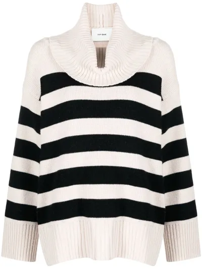 Ivy & Oak Off-white Kasia Turtleneck Sweater