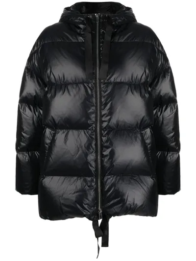 Stand Studio Adeline Puffer Nylon Down Jacket In Black