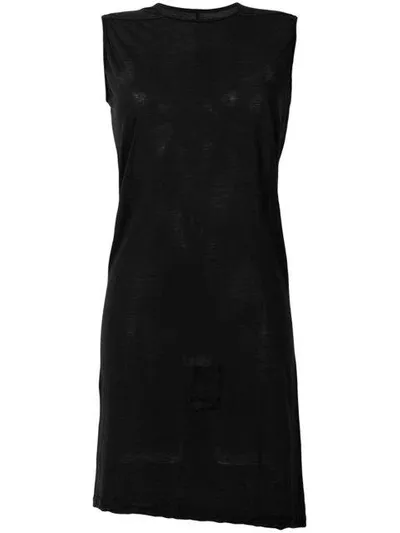 Rick Owens Drkshdw Long Length Tank Top In Black