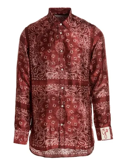 Golden Goose Bandana-print Shirt In Red