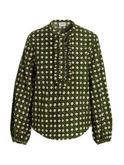 Giambattista Valli Printed Cotton Poplin Shirt In Multicolor