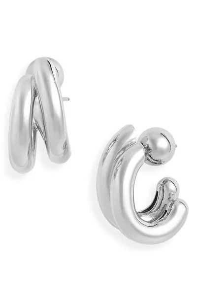 Jenny Bird Florence Hoop Earrings In High Polish Silver