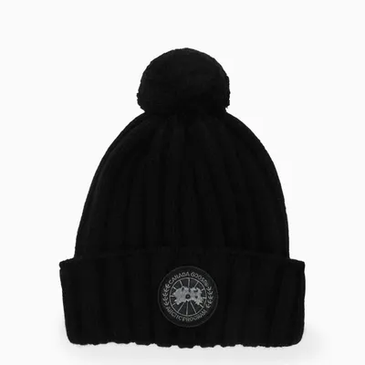 Canada Goose Black Wool And Cashmere Hat