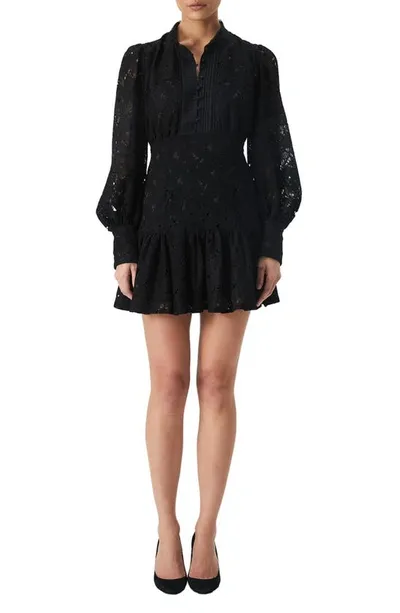 Bardot Remy Womens Lace Short Mini Dress In Black