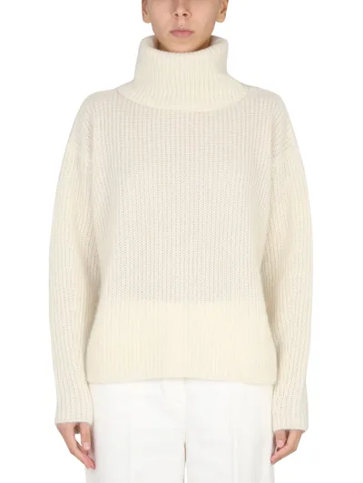 Hugo Boss Turtleneck Shirt In White