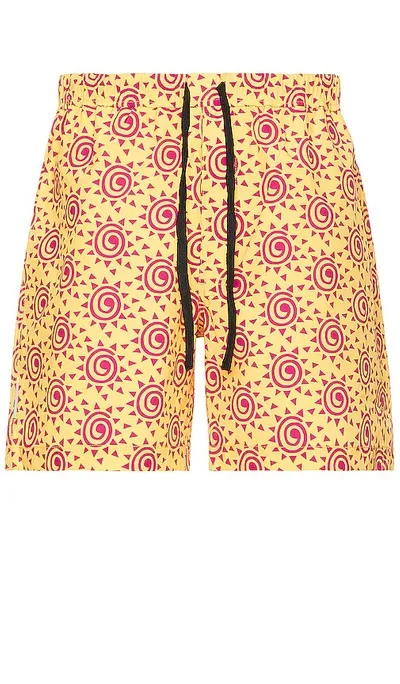 Double Rainbouu Orange 'the Sun' Swim Shorts In The Sun Big