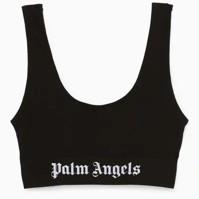 Palm Angels Black Cropped Top