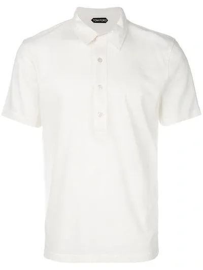 Tom Ford Classic Polo Shirt In White