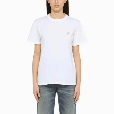 Golden Goose Star White Cotton Crew-neck T-shirt