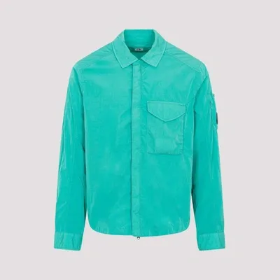 C.p. Company Chrome-r Overshirt Jacket In Green