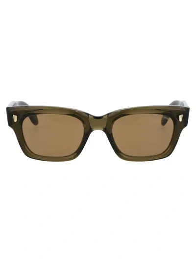 Cutler And Gross Cutler & Gross Square Frame Glasses In Green