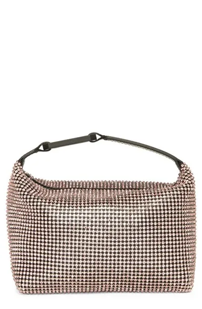 Eéra Moon Leather & Crystal Top Handle Bag In Pink,black