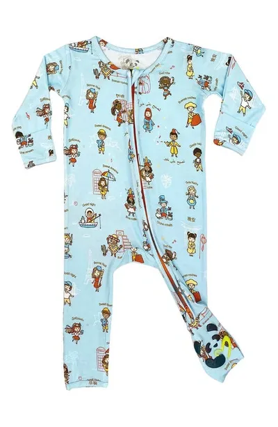 Bellabu Bear Baby Boy's & Little Boy's Vintage Airplanes Convertible Footie