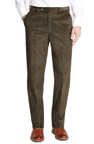 Berle Italian 8 Wale Luxury Corduroy In Olive