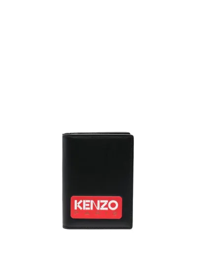 Kenzo Logo Wallet In Black