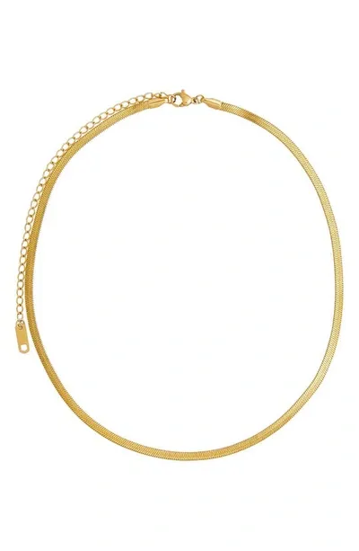 Petit Moments Moore Snake Chain Necklace In Gold