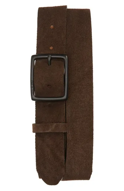 Rag & Bone Rugged Leather Belt In Brown